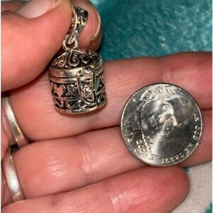 Silver Pill Locket Charm